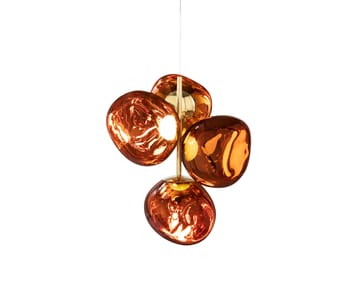 Melt Chandelier mini candelabro de teto LED 63,4 cm - Cobre - Tom Dixon