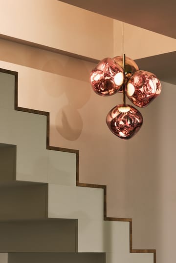 Melt Chandelier mini candelabro de teto LED 63,4 cm - Cobre - Tom Dixon
