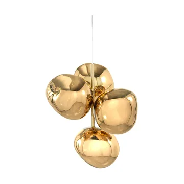 Melt Chandelier mini candelabro de teto LED 63,4 cm - Dourado - Tom Dixon
