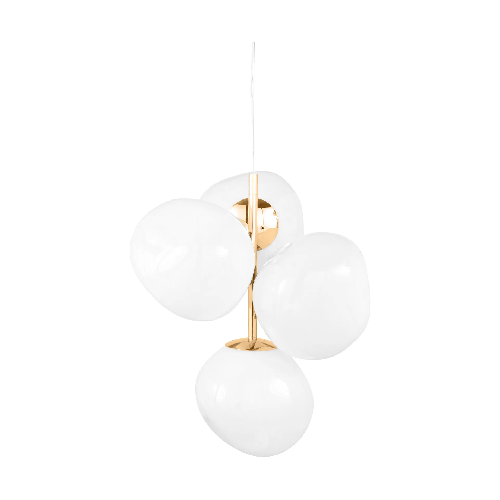 Melt Chandelier mini candelabro de teto LED 63,4 cm, Ópalo-dourado Tom Dixon
