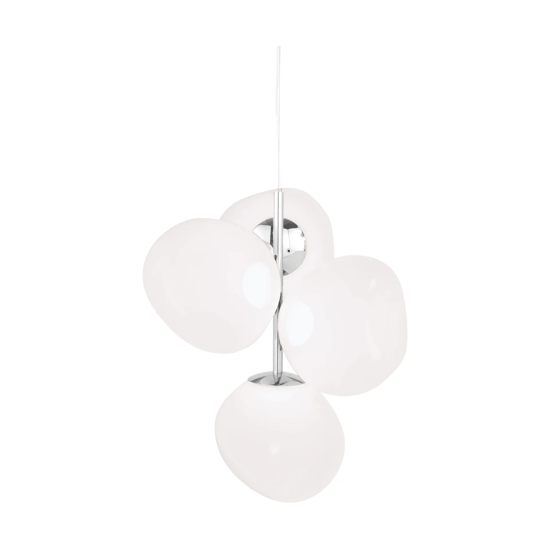 Melt Chandelier mini candelabro de teto LED 63,4 cm, Ópalo-prateado Tom Dixon
