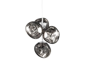 Melt Chandelier mini candelabro de teto LED 63,4 cm - Prateado - Tom Dixon