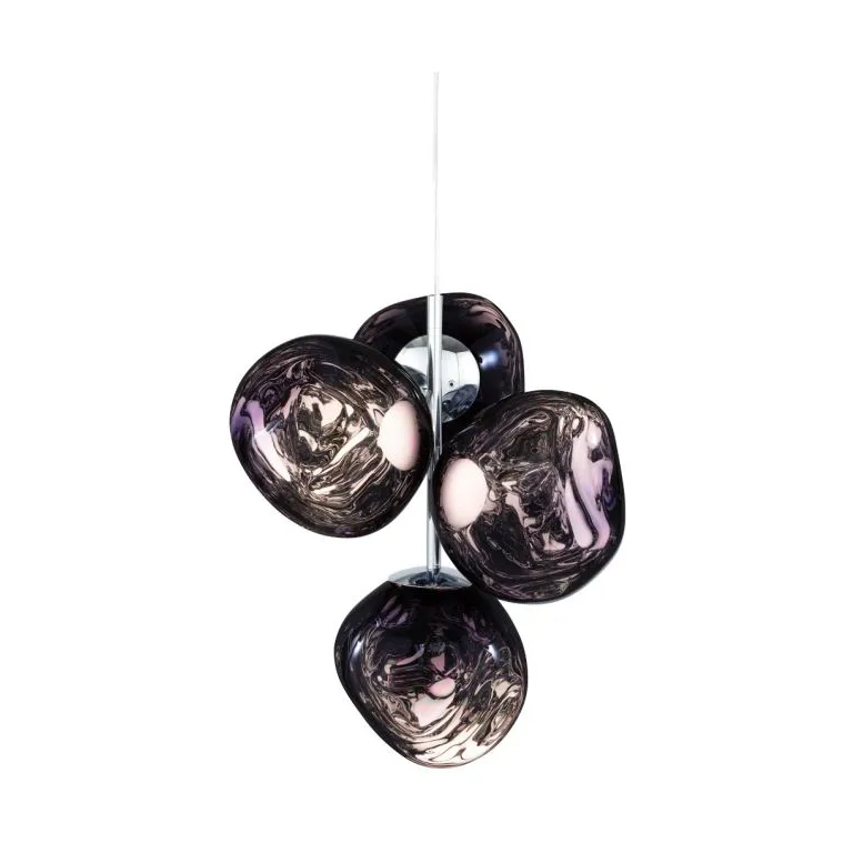 Melt Chandelier pequeno candeeiro de teto LED 103 cm, Fumo Tom Dixon