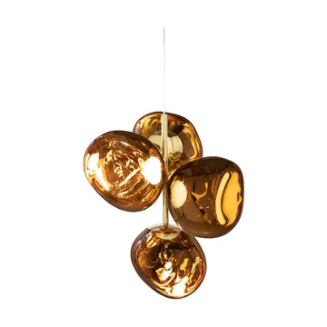 Melt Chandelier pequeno candeeiro de teto LED 103 cm - Ouro - Tom Dixon
