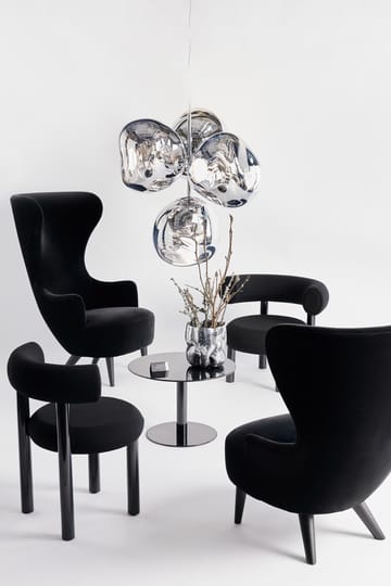 Melt Chandelier pequeno candeeiro de teto LED 103 cm - Prateado - Tom Dixon