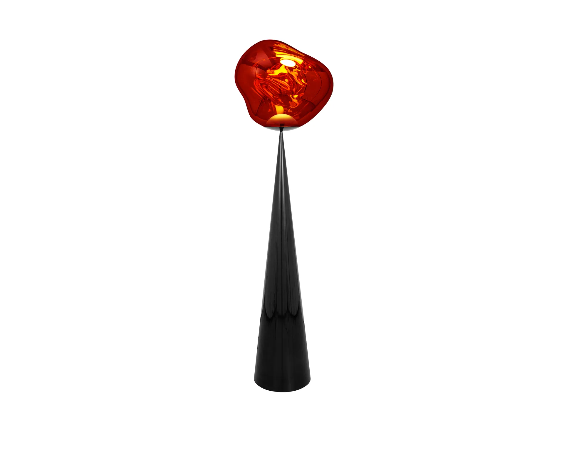 Melt Cone candeeiro de pé gordo LED 174,5 cm, Cobre Tom Dixon