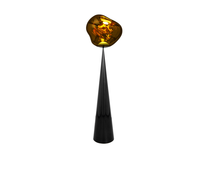 Melt Cone candeeiro de pé gordo LED 174,5 cm, Ouro Tom Dixon