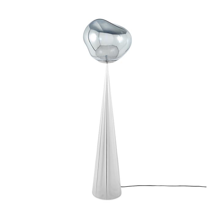 Melt Cone candeeiro de pé gordo LED 174,5 cm - Prateado-prateado - Tom Dixon