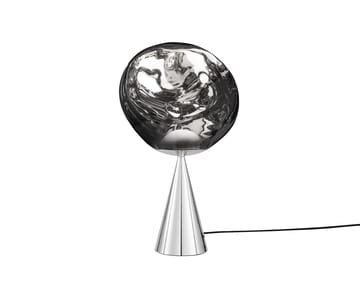 Melt Cone candeeiro de pé gordo LED 46,5 cm - Prateado-prateado - Tom Dixon