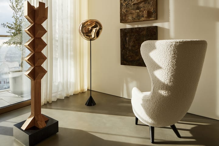 Melt Cone slim candeeiro de pé LED 180 cm, Dourado Tom Dixon