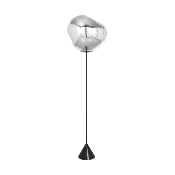 Melt Cone slim candeeiro de pé LED 180 cm - Prateado - Tom Dixon