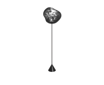 Melt Cone slim candeeiro de pé LED 180 cm - Prateado - Tom Dixon