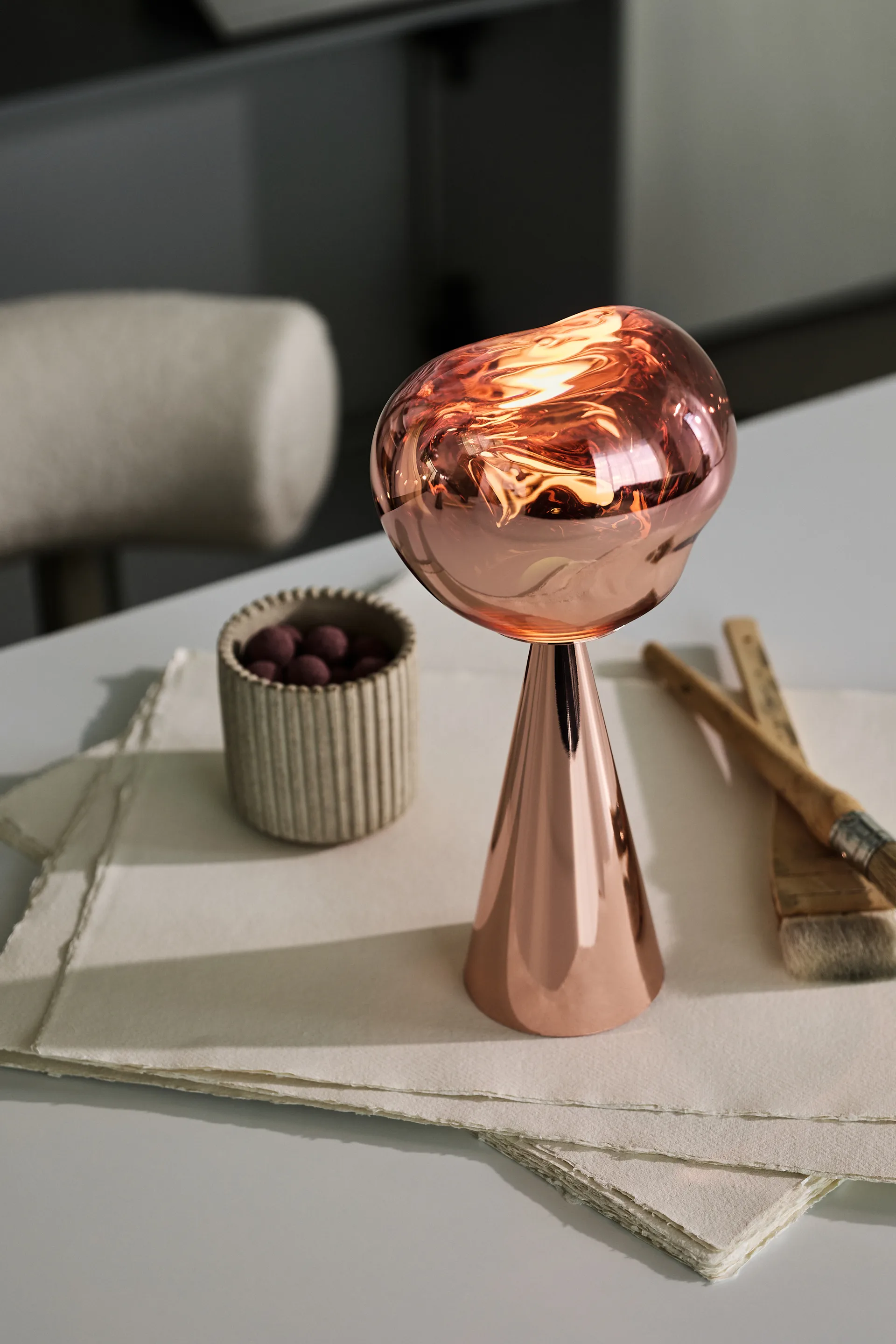 Melt Portable candeeiro de mesa , Cobre Tom Dixon