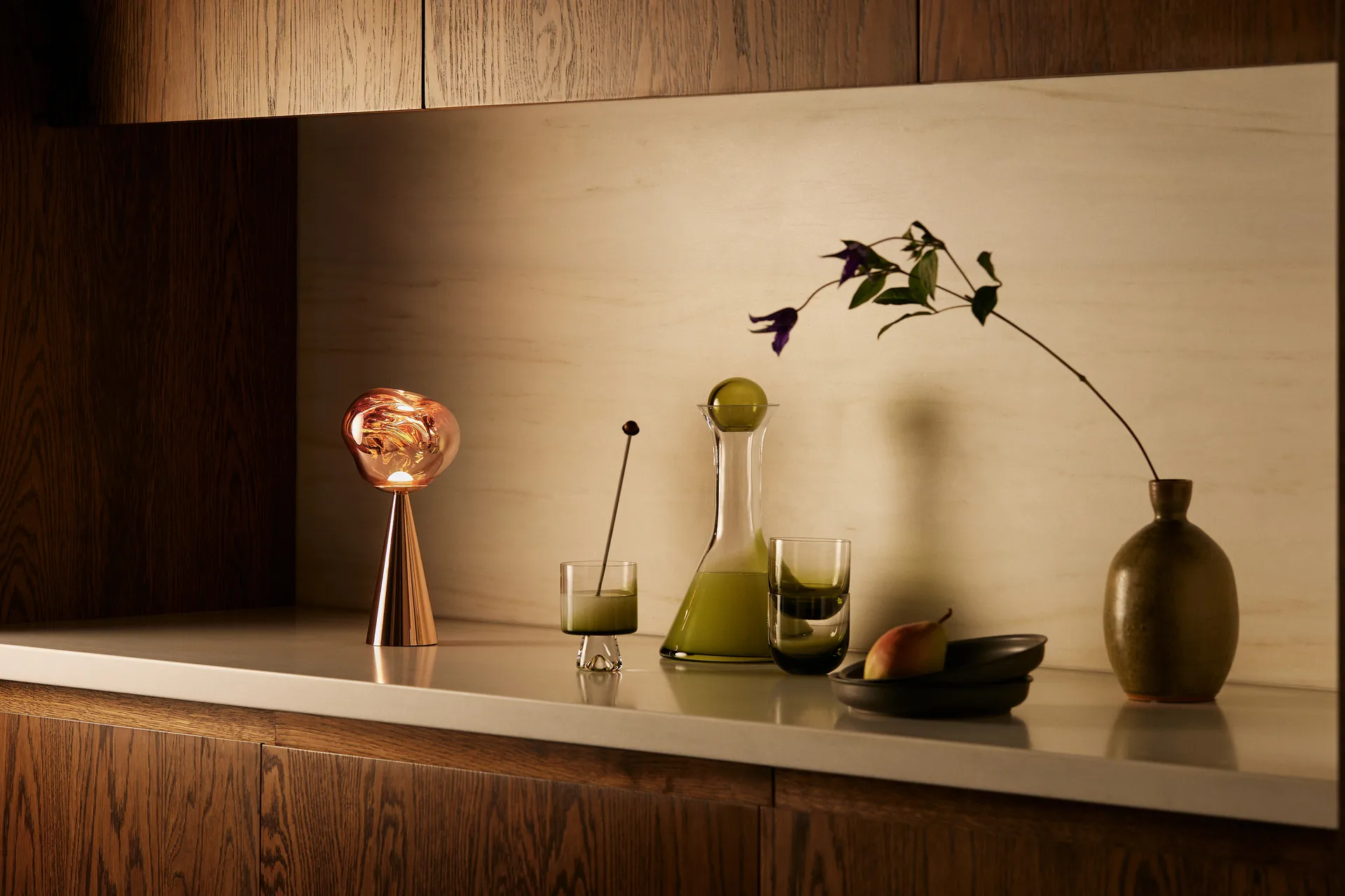 Melt Portable candeeiro de mesa , Cobre Tom Dixon