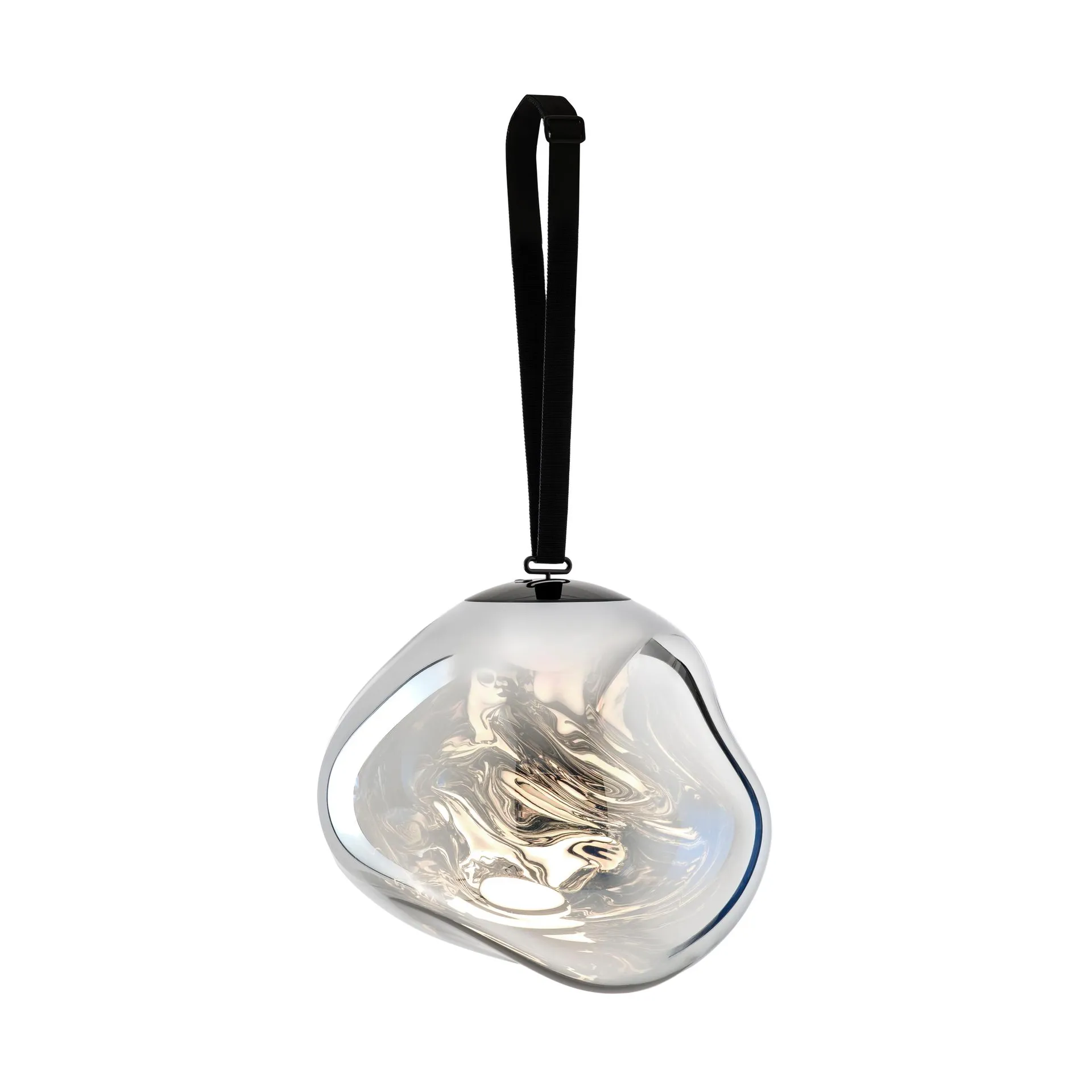Melt Portable LED Large candeeiro de pé, Prateado Tom Dixon