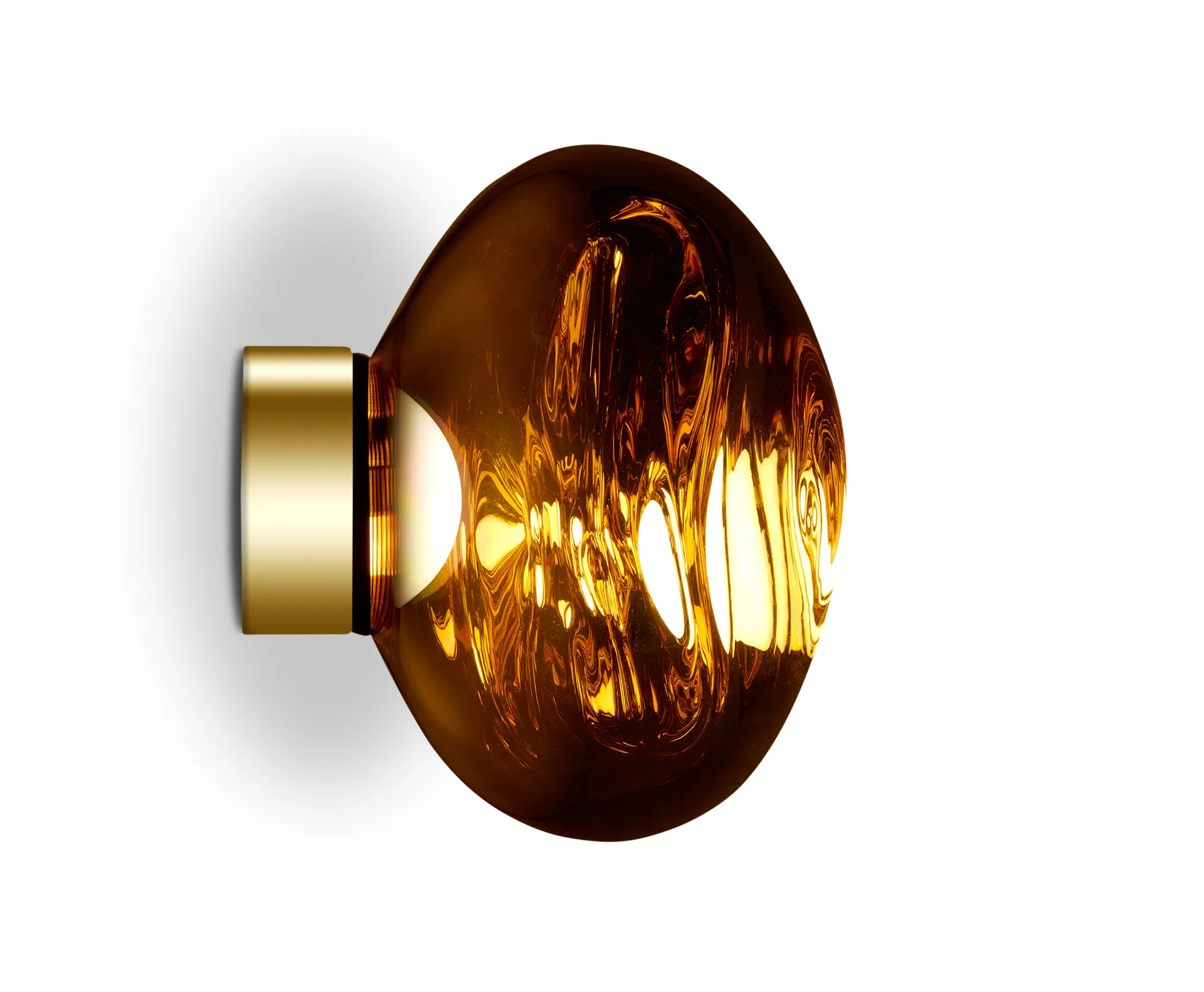 Melt Surface mini candeeiro de parede LED 30 cm, Dourado Tom Dixon