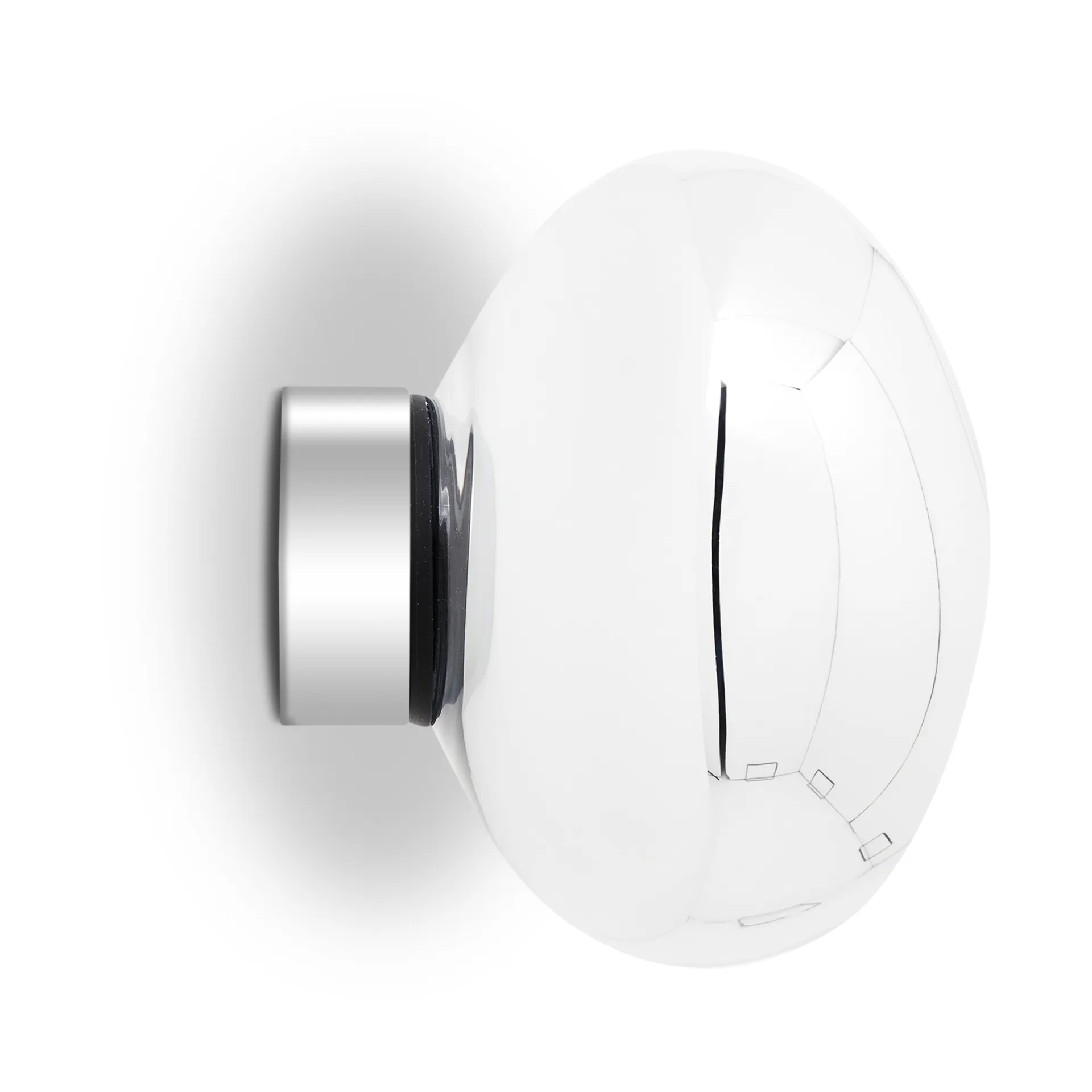 Melt Surface mini candeeiro de parede LED 30 cm, Prateado Tom Dixon