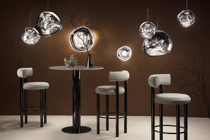 Melt Surface mini candeeiro de parede LED 30 cm, Prateado Tom Dixon