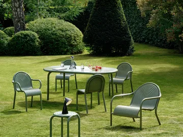 Mesa de jantar Groove Obround - Moss, 86x186 cm - Tom Dixon