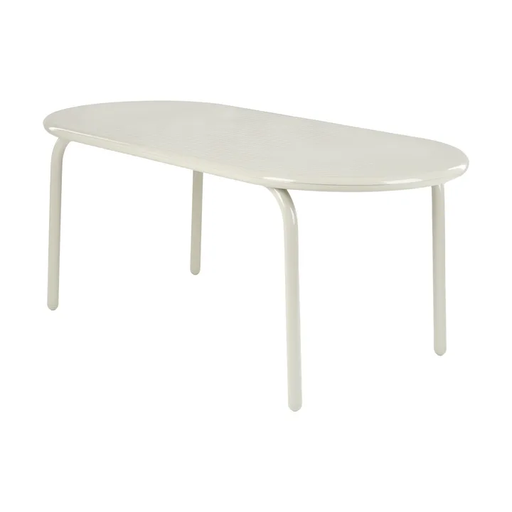 Mesa de jantar Groove Obround - Putty, 86x186 cm - Tom Dixon