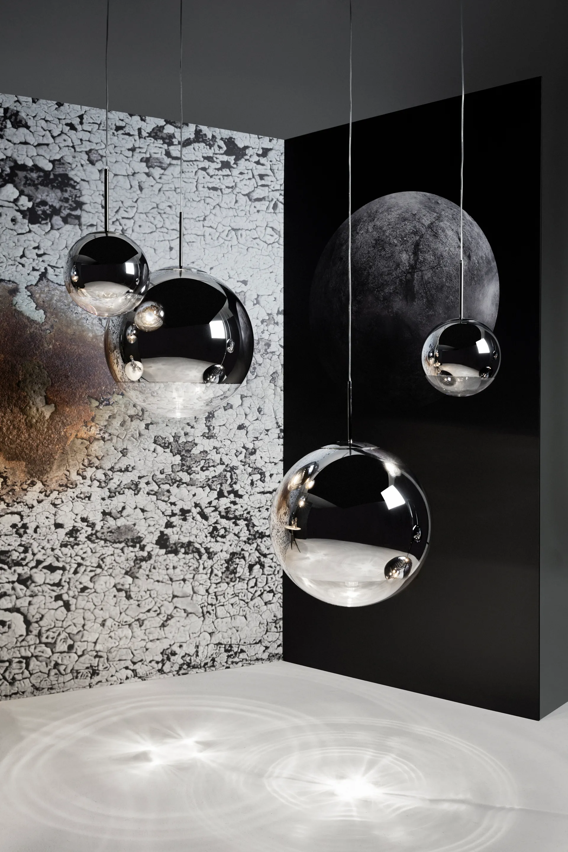 Mirror Ball candeeiro suspenso LED Ø40 cm, Cromo Tom Dixon