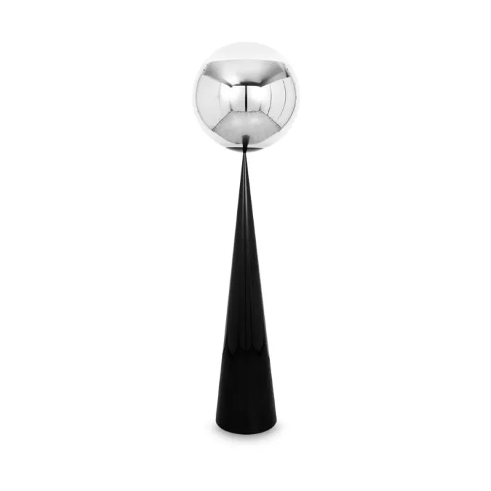 Mirror Ball fat candeeiro de pé LED 175,5 cm, Prateado-prateado Tom Dixon