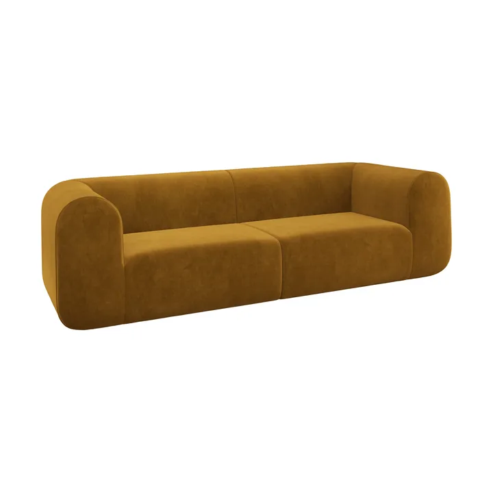 Plump sofá modular - Gold royal velvet, sofá 3 lugares - Tom Dixon