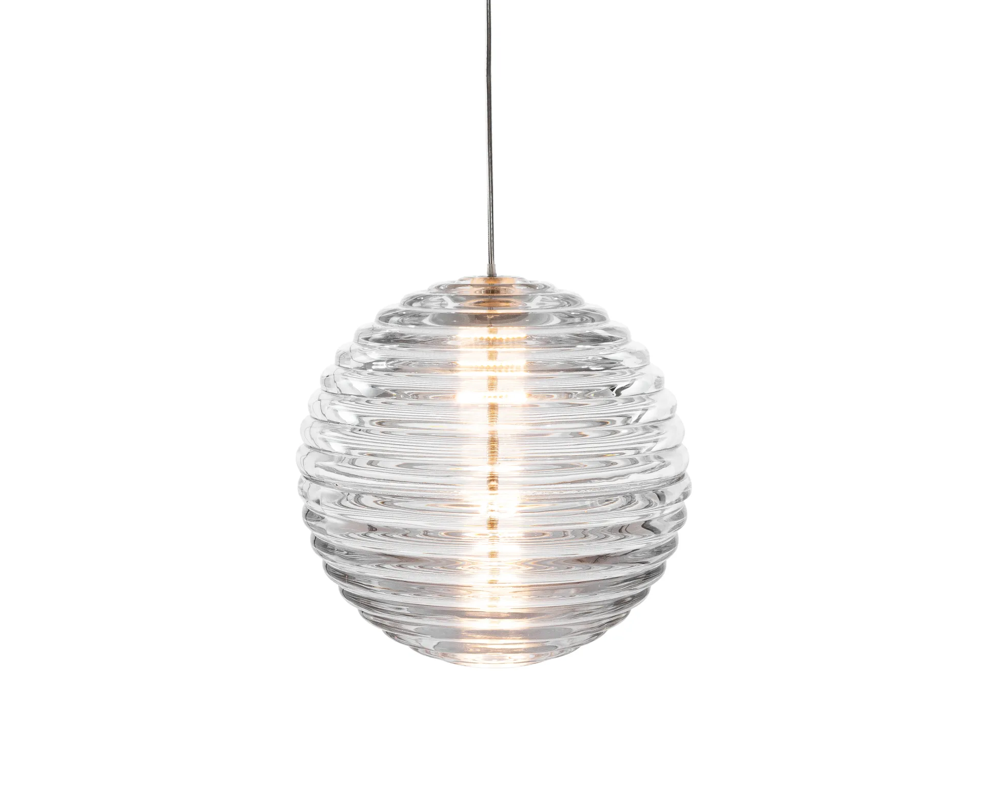 Press Sphere candeeiro suspenso LED Ø30 cm, Claro Tom Dixon