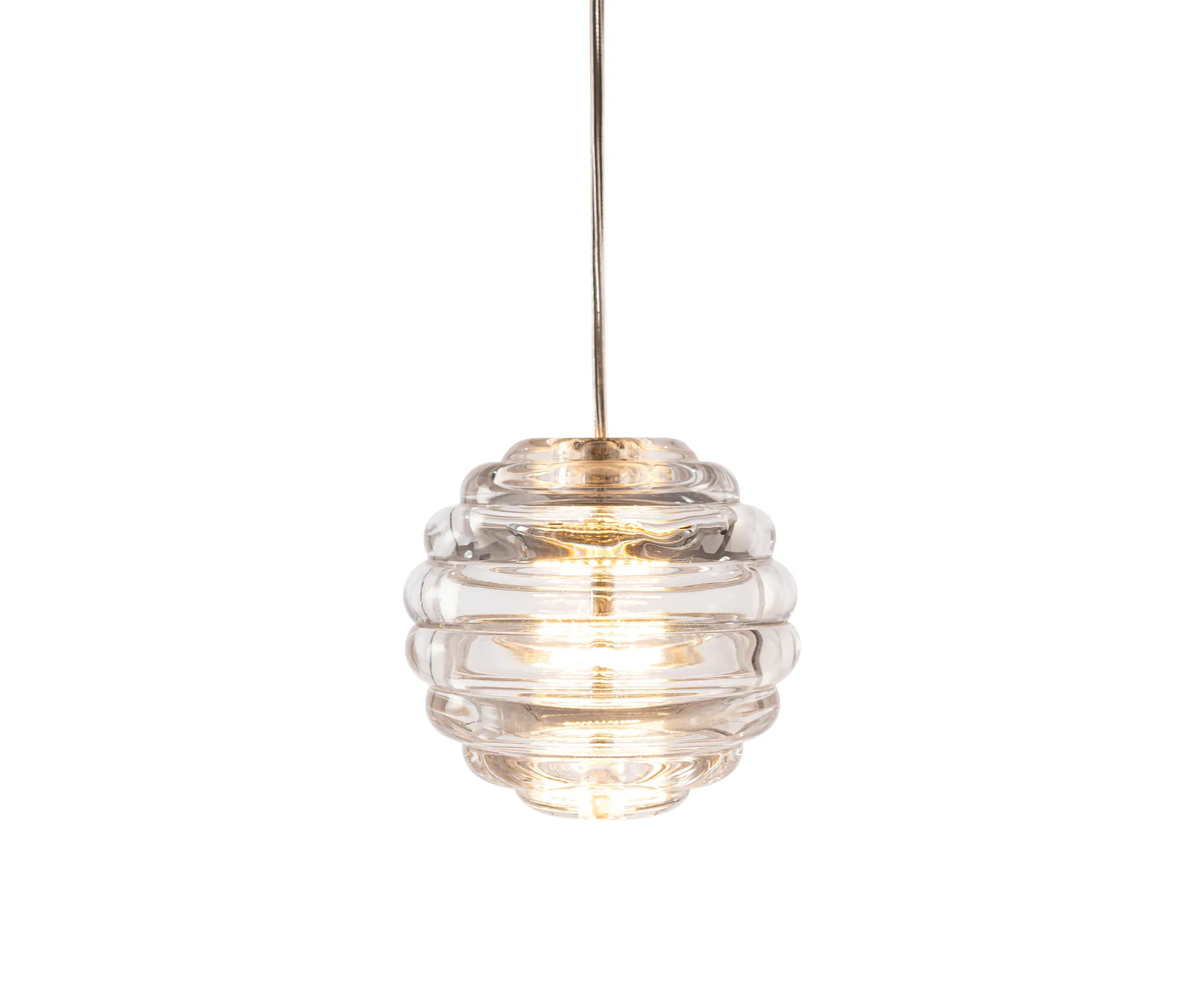 Press Sphere mini candeeiro suspenso LED Ø14,5 cm, Claro Tom Dixon