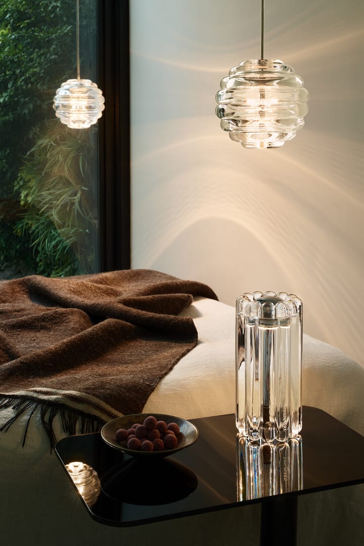 Press Sphere mini candeeiro suspenso LED Ø14,5 cm, Claro Tom Dixon