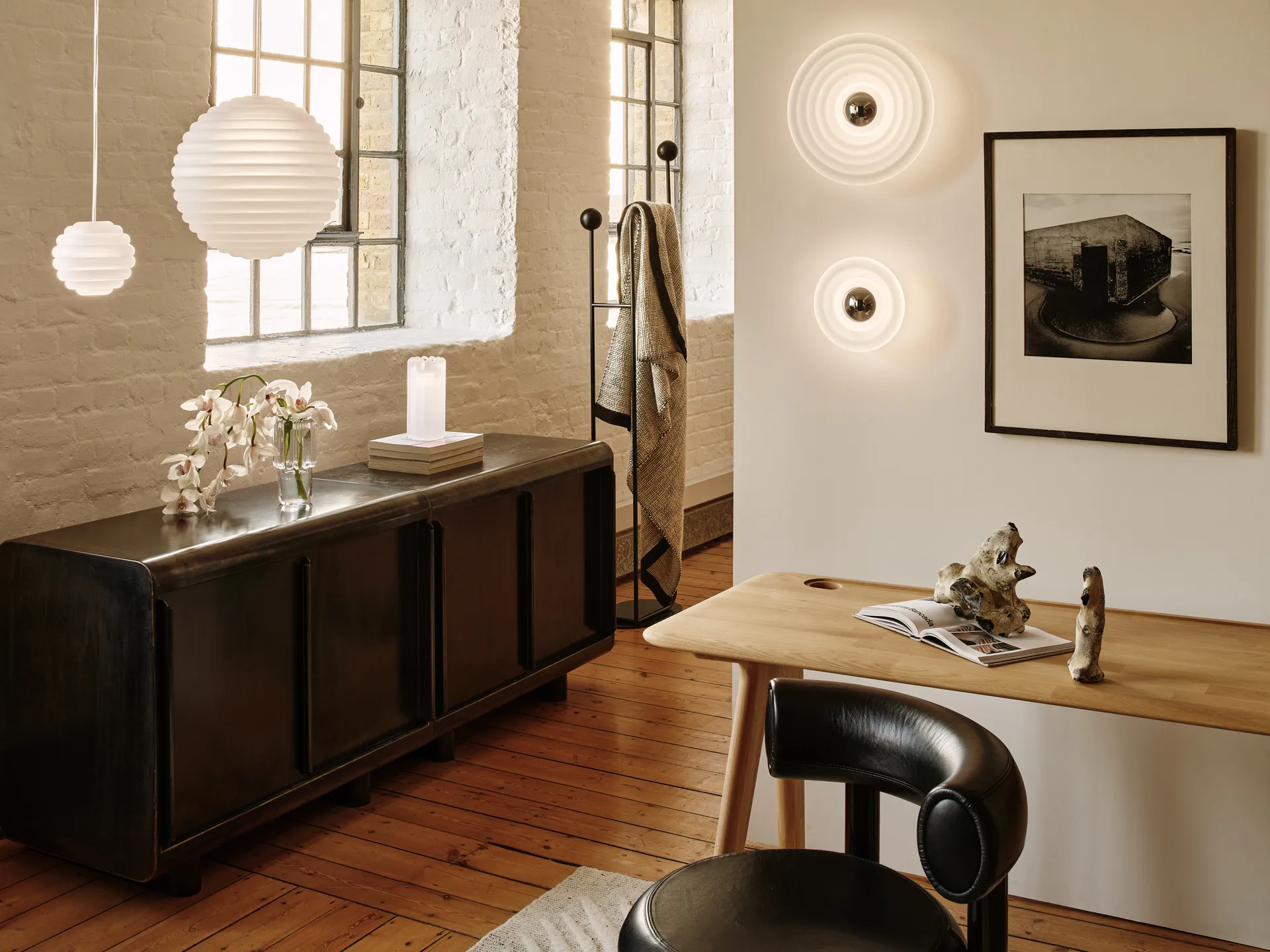 Press Surface candeeiro de parede mini LED 21,5 cm, Fosco Tom Dixon