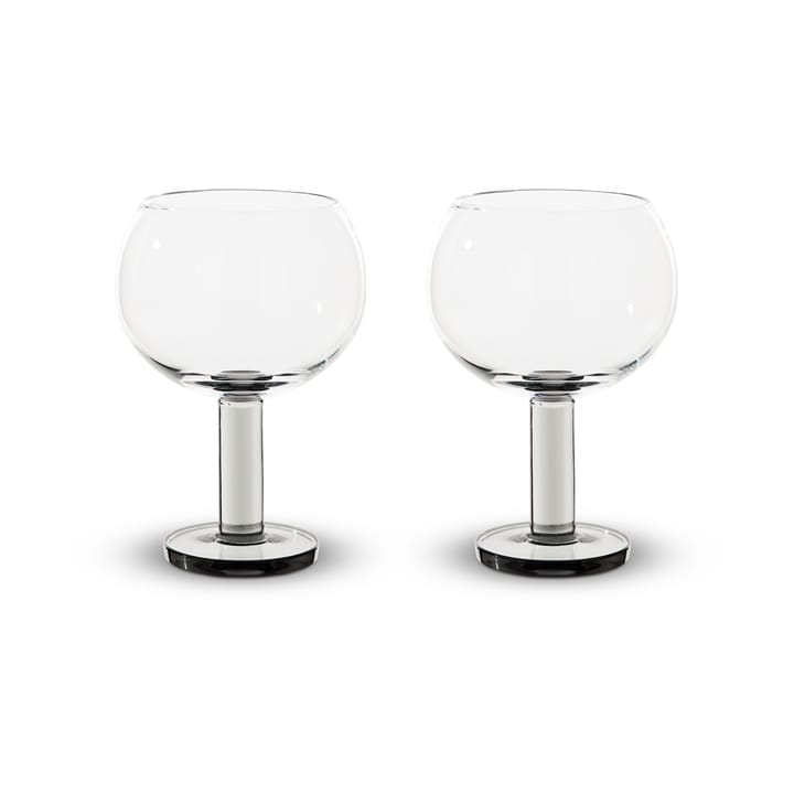 Puck Balloon copo com pé 45 cl 2 unidades - Clear-smoke - Tom Dixon