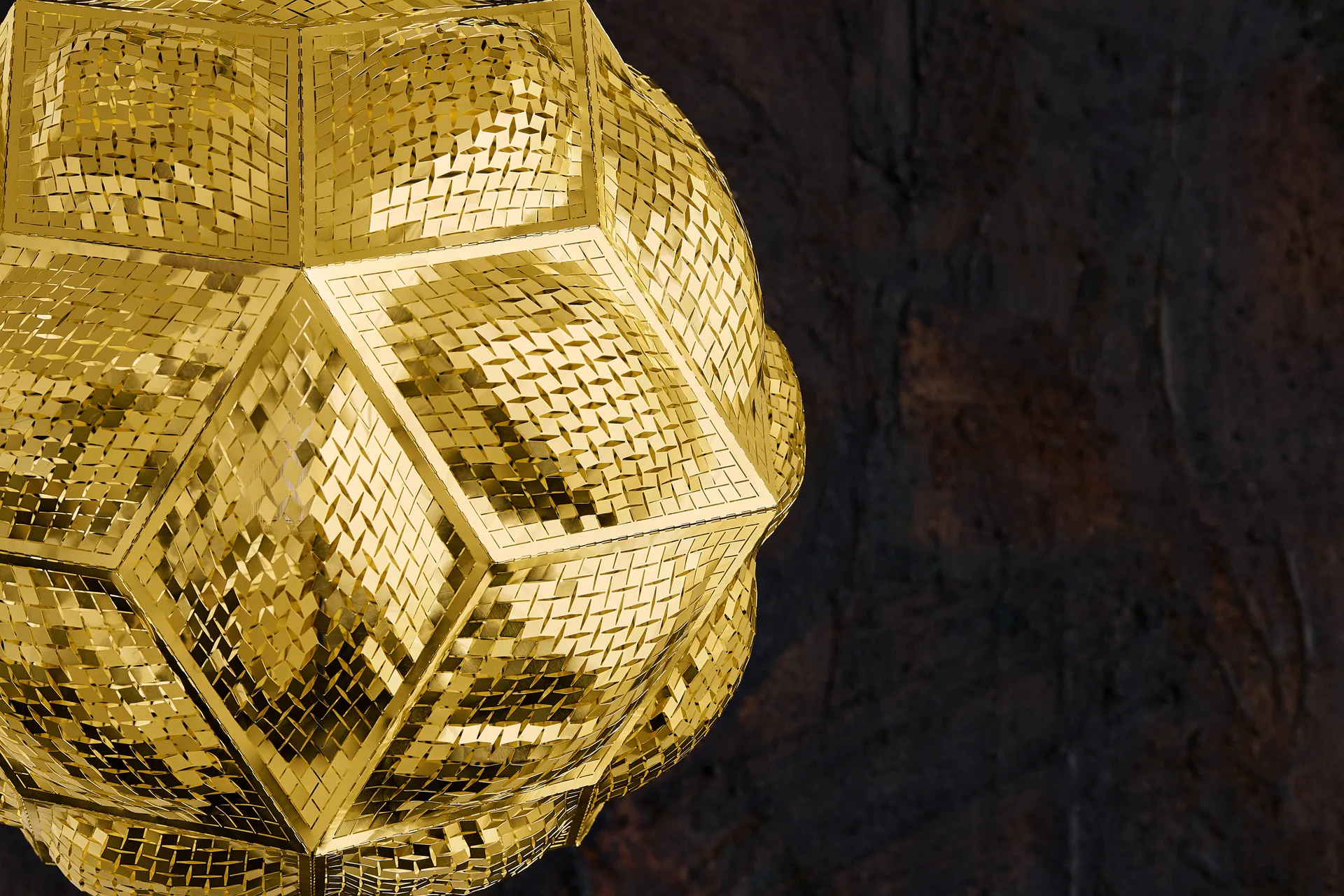 Puff Pendant candeeiro de teto Ø45 cm, Latão Tom Dixon