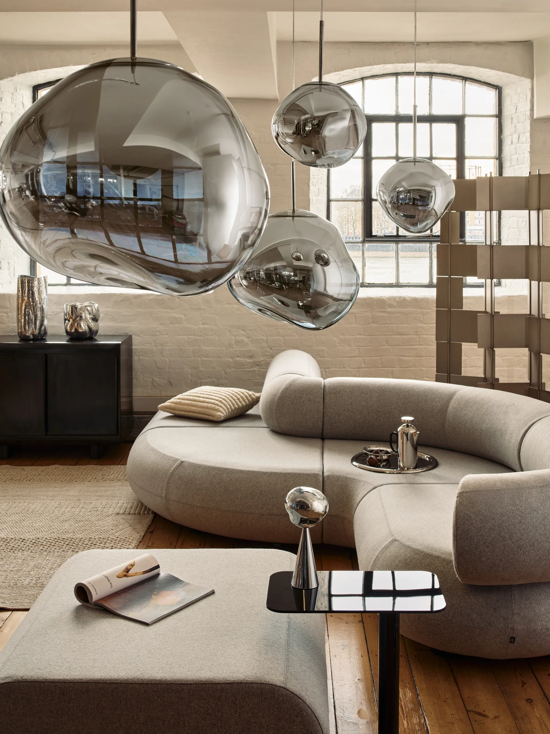 Ridge almofada 45x45 cm, Natural Tom Dixon