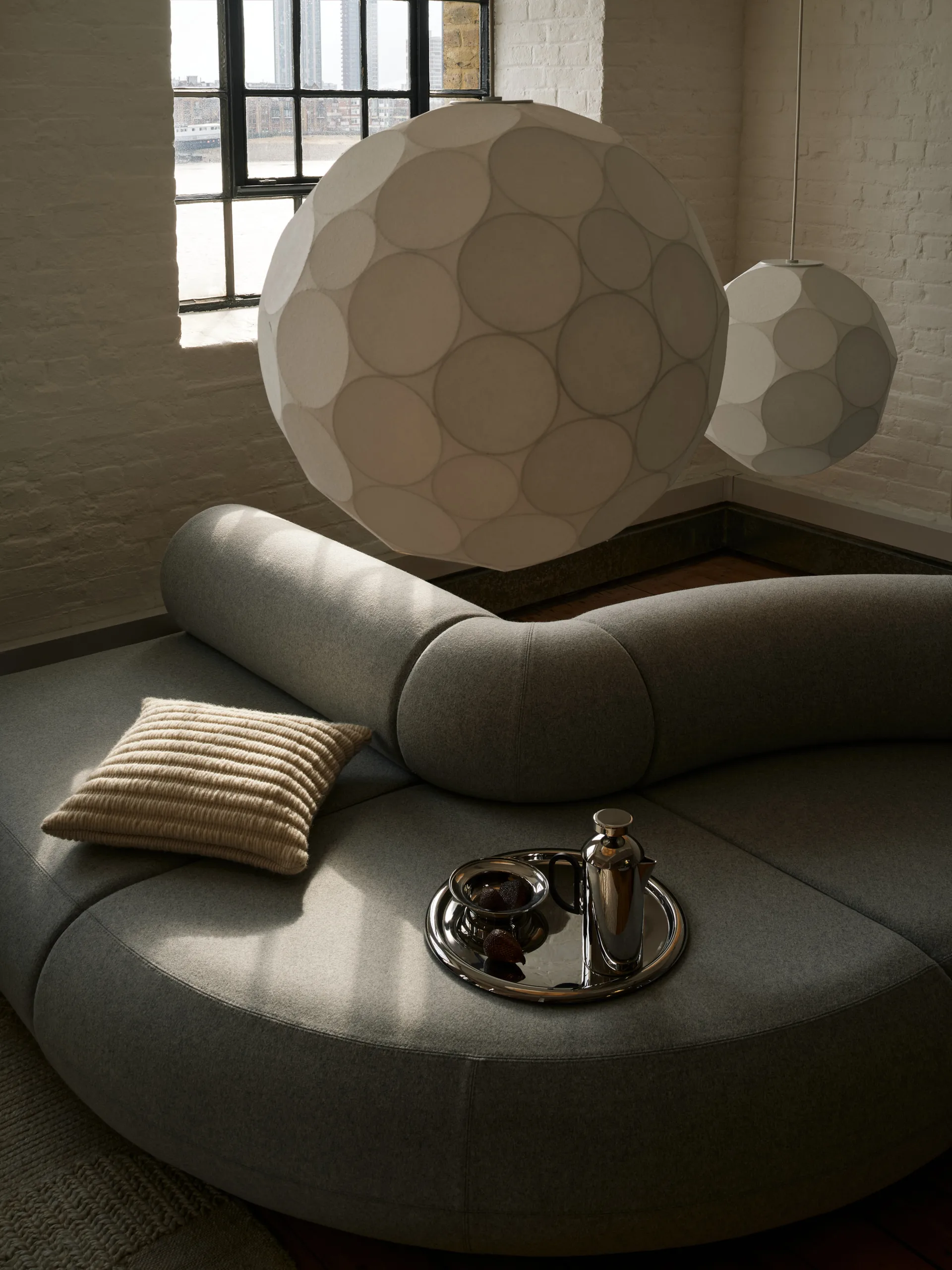 Ridge almofada 45x45 cm, Natural Tom Dixon