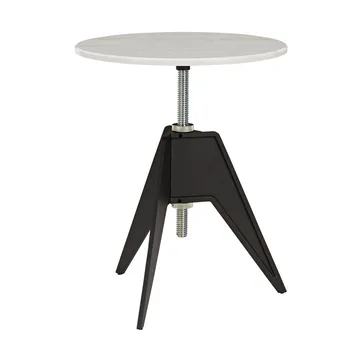 Screw mesa de café Ø60 cm - Mármore branco-ferro fundido - Tom Dixon