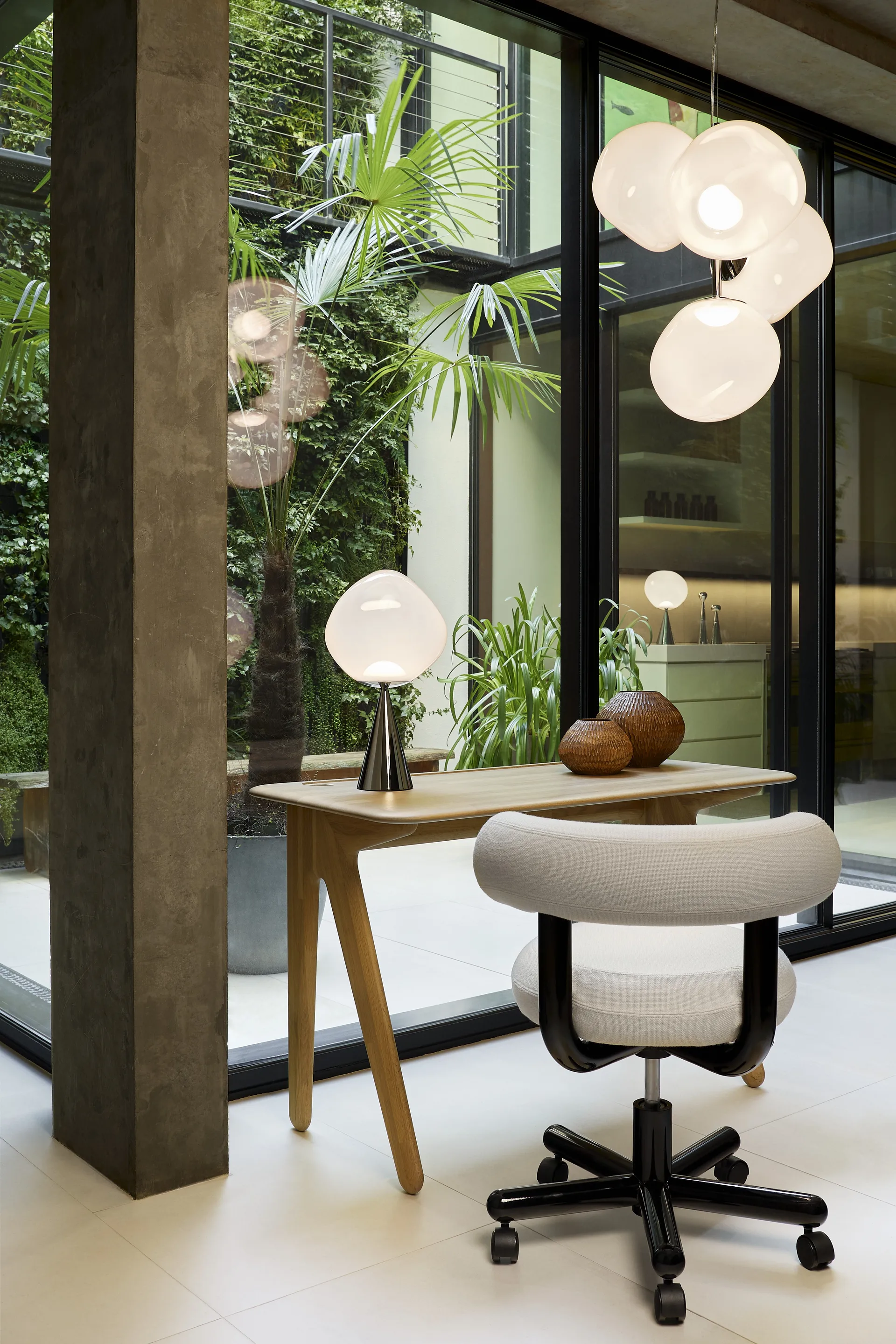 Secretária Slab 60x120 cm, Carvalho Tom Dixon