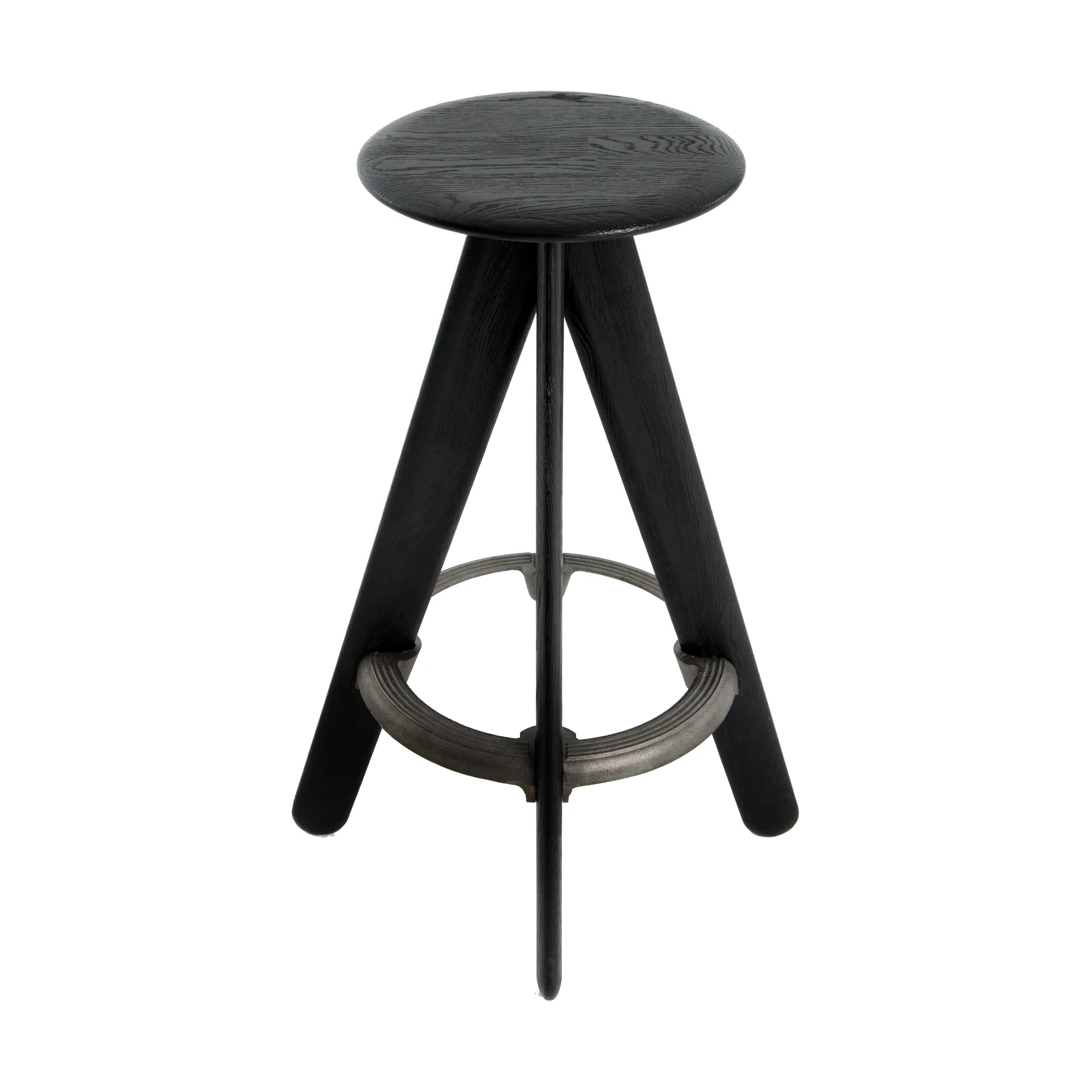 Slab banco de bar redondo 76 cm, Carvalho preto Tom Dixon