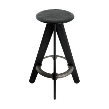 Slab banco de bar redondo 76 cm - Carvalho preto - Tom Dixon