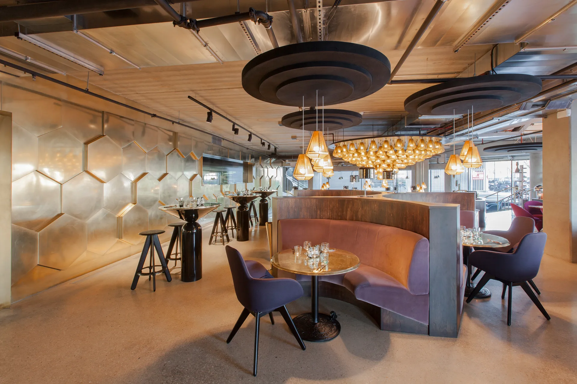 Slab banco de bar redondo 76 cm, Carvalho preto Tom Dixon