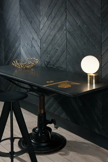 Slab banco de bar redondo 76 cm - Carvalho preto - Tom Dixon