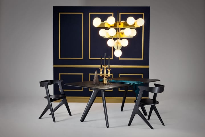 Slab mesa de jantar 96x200 cm, Carvalho preto Tom Dixon
