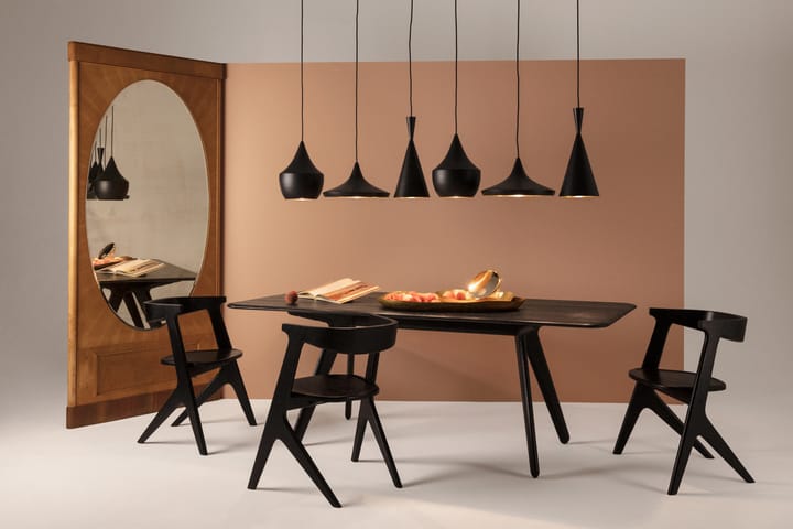 Slab mesa de jantar 96x200 cm, Carvalho preto Tom Dixon