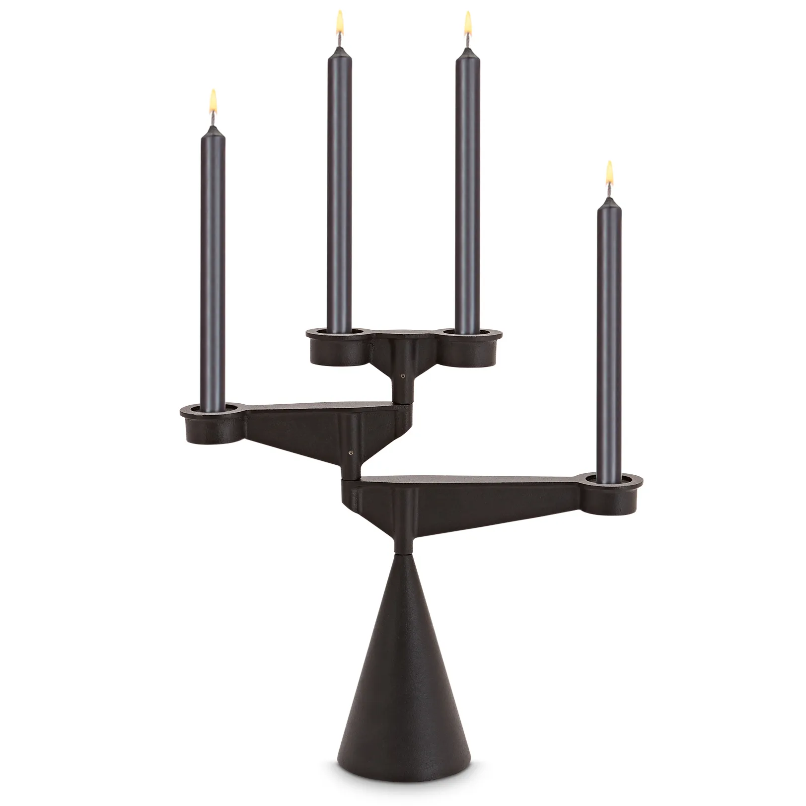 Spin candelabro mini, Preto Tom Dixon