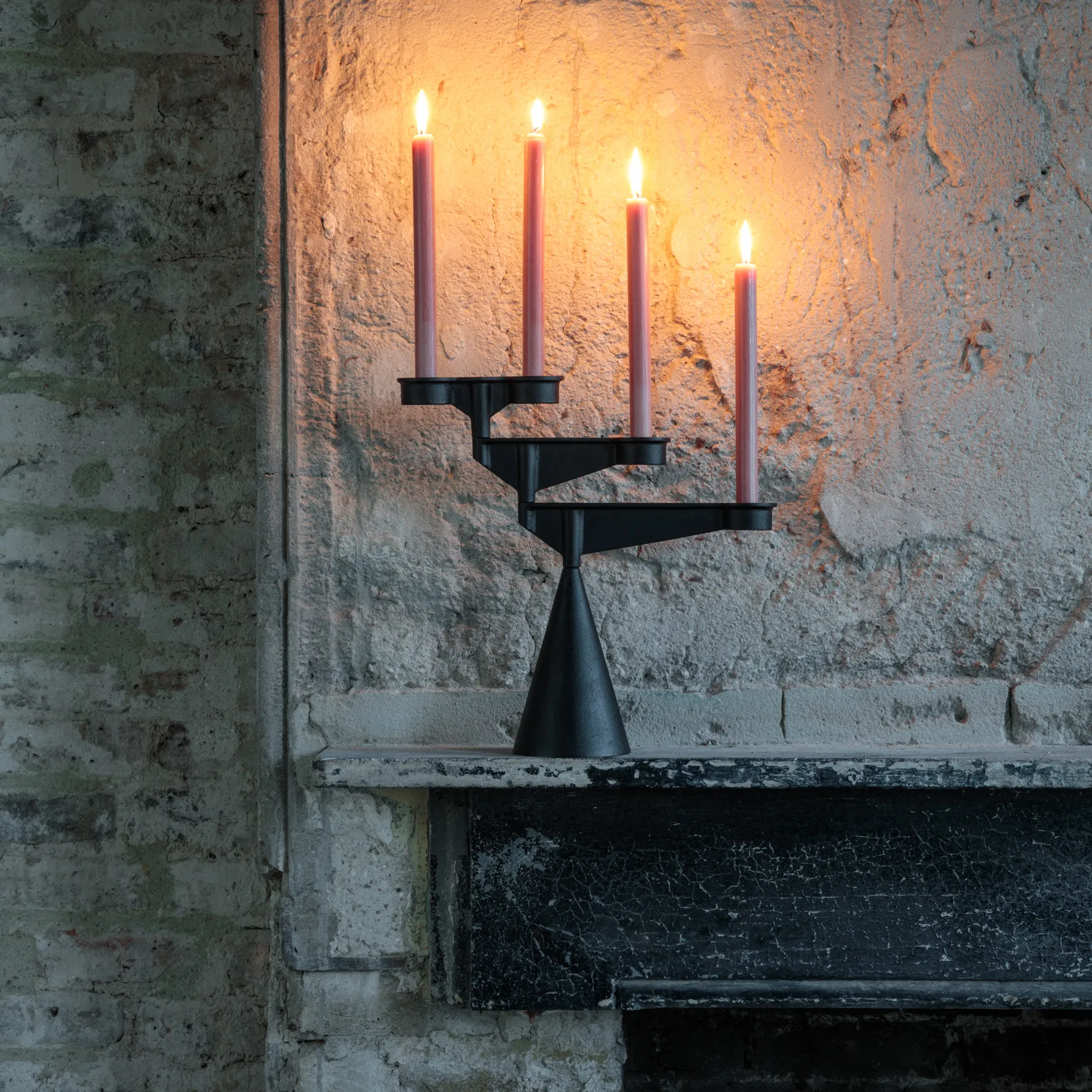 Spin candelabro mini, Preto Tom Dixon