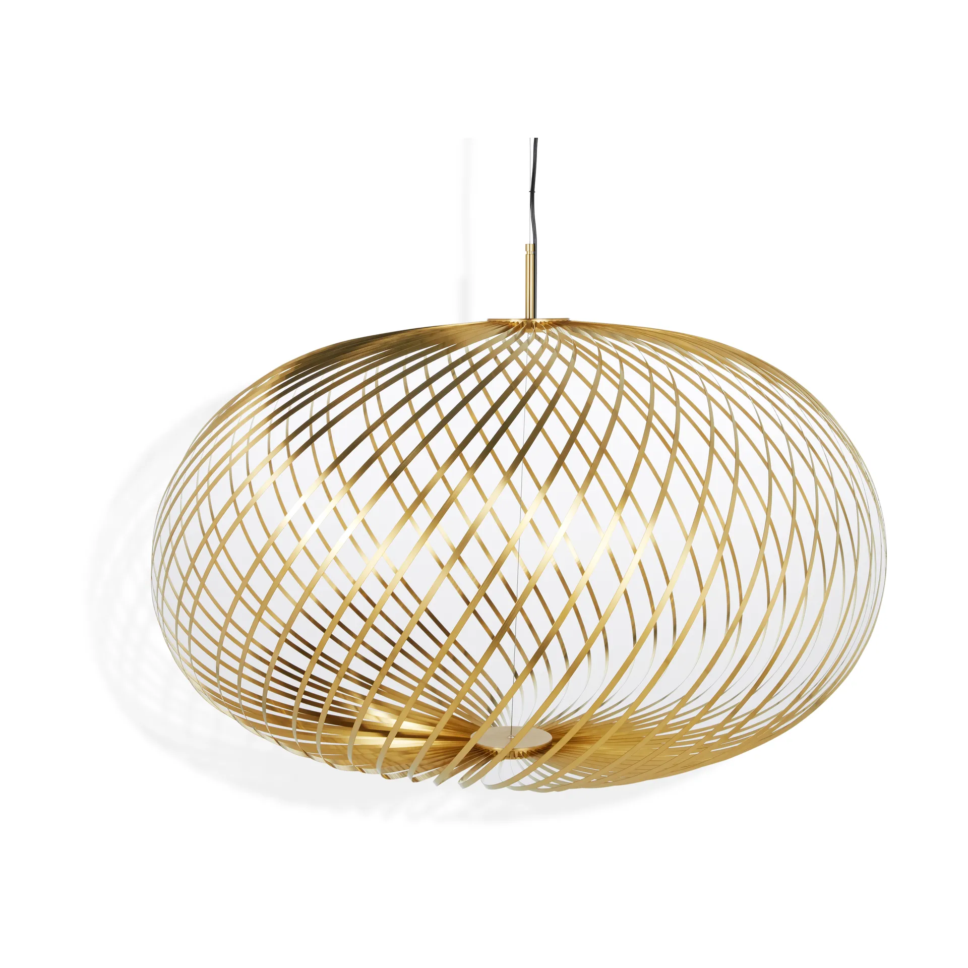 Spring candeeiro suspenso LED latão, Grande Tom Dixon