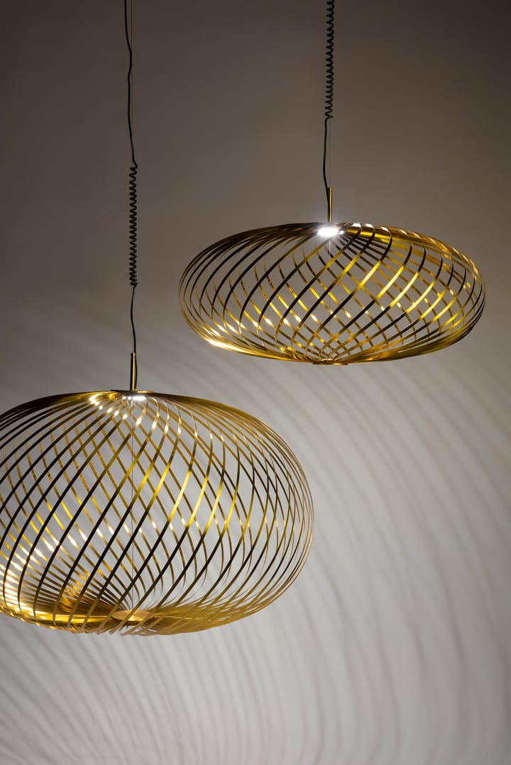 Spring candeeiro suspenso LED latão, Grande Tom Dixon