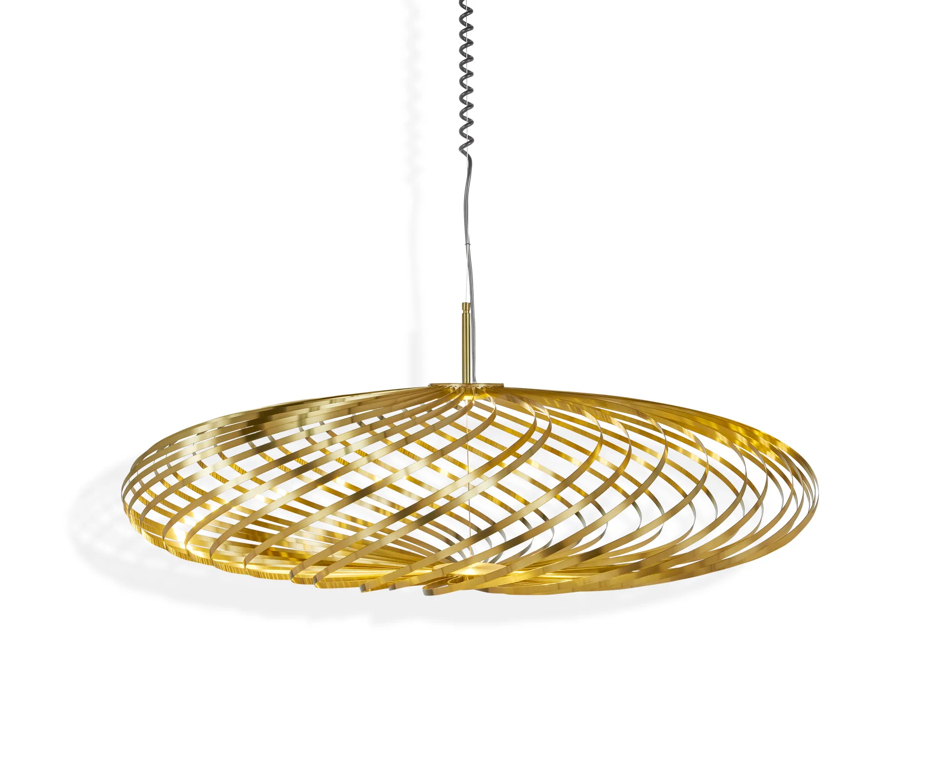 Spring candeeiro suspenso LED latão, Médio Tom Dixon