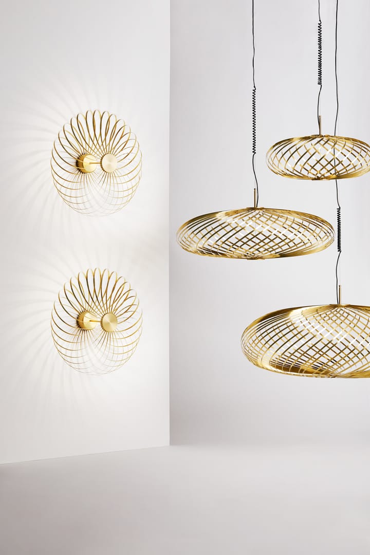 Spring candeeiro suspenso LED latão, Médio Tom Dixon