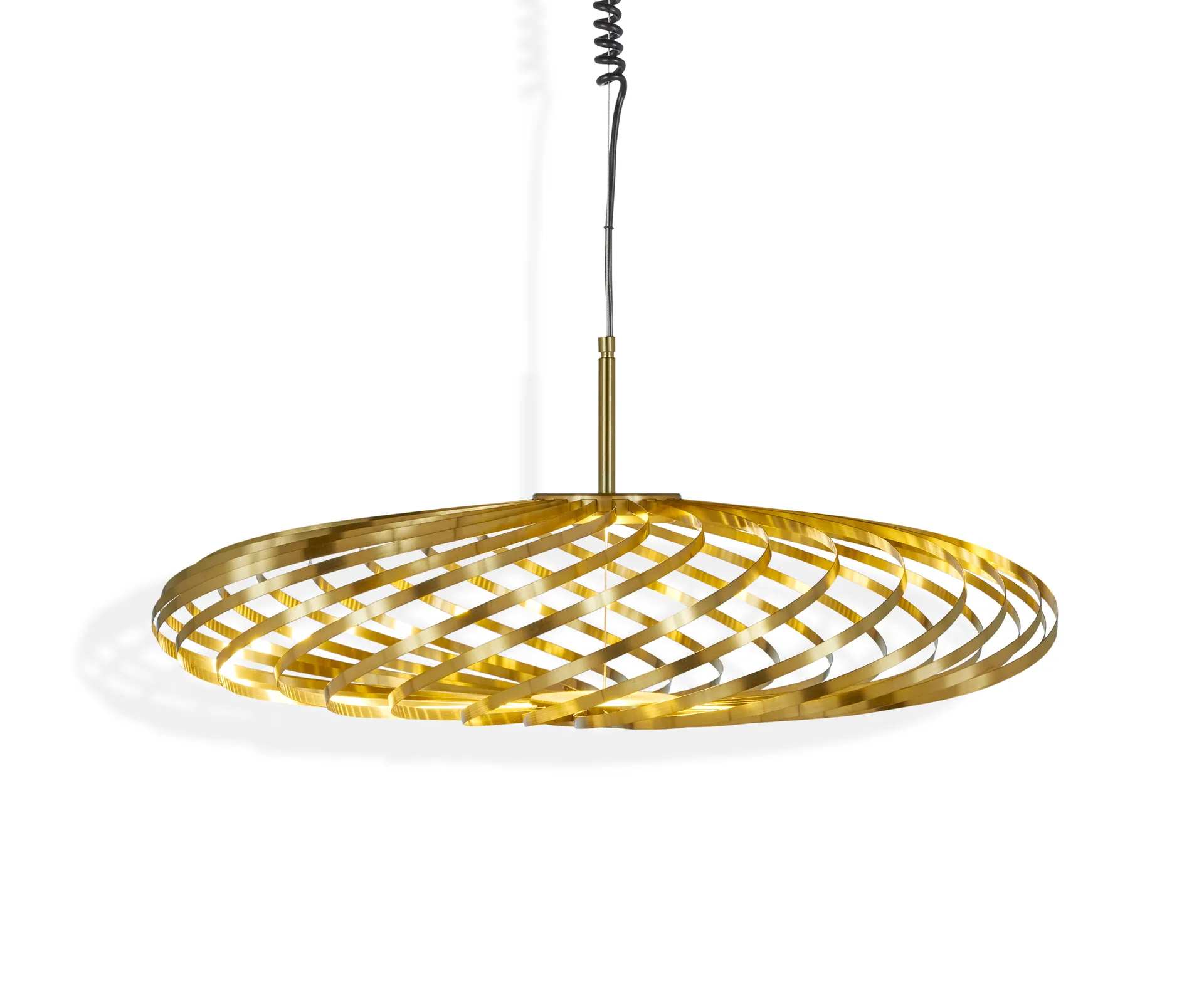 Spring candeeiro suspenso LED latão, Pequeno Tom Dixon